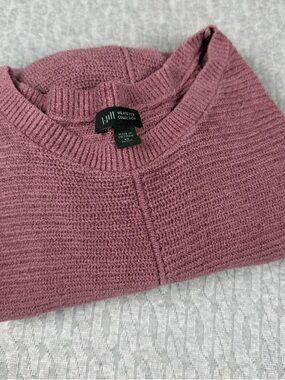 J. Jill Waffle-Knit Crewneck Sweater - Rose Mauve
